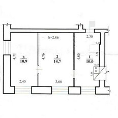 Квартира 35,6 м², 2-комнатная - изображение 3