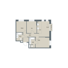 Квартира 72,1 м², 4-комнатная - изображение 4