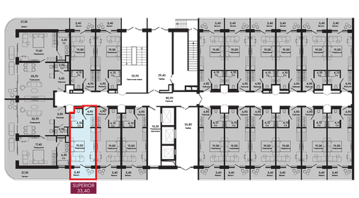 Квартира 33,4 м², студия - изображение 2