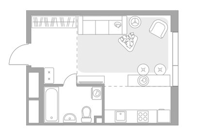 Квартира 30,3 м², студия - изображение 1