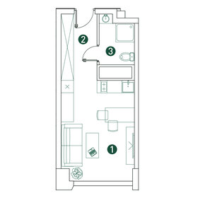 Квартира 26,1 м², студия - изображение 2