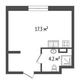 Квартира 21,6 м², студия - изображение 1