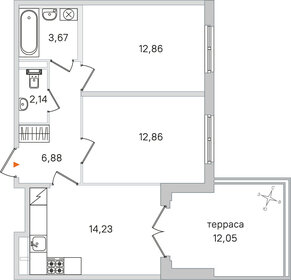 Квартира 56,3 м², 2-комнатная - изображение 1