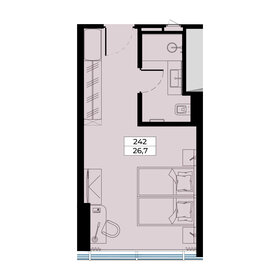 Квартира 26,7 м², студия - изображение 1