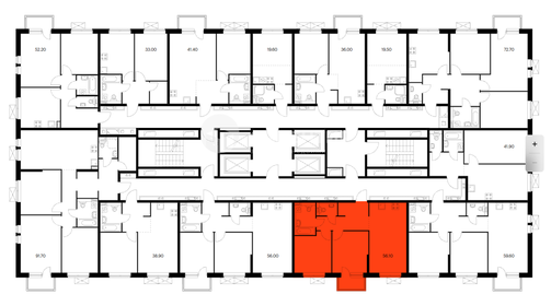 Квартира 56,1 м², 2-комнатная - изображение 2