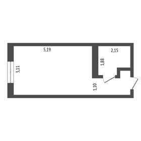 Квартира 23 м², студия - изображение 1