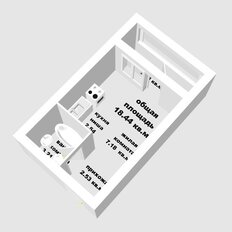 Квартира 18,4 м², студия - изображение 5