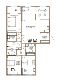 Квартира 146 м², 4-комнатная - изображение 2