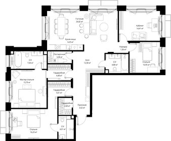 Квартира 140 м², 4-комнатная - изображение 2