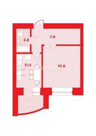 Квартира 42 м², 1-комнатная - изображение 1