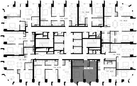 Квартира 40,4 м², 1-комнатная - изображение 3
