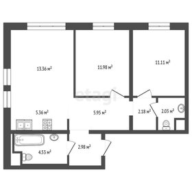 Квартира 59,5 м², 2-комнатная - изображение 1