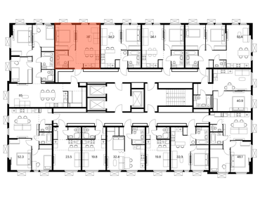 Квартира 37,3 м², 1-комнатная - изображение 2
