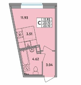 Квартира 23,1 м², студия - изображение 1