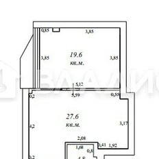 Квартира 52 м², 1-комнатная - изображение 5