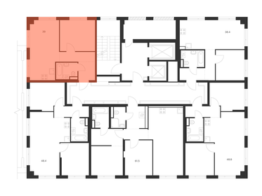 Квартира 39,1 м², 1-комнатная - изображение 2