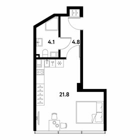 Квартира 30,7 м², студия - изображение 1