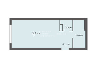 Квартира 32,9 м², студия - изображение 1