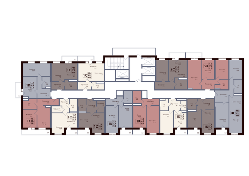 35,3 м², квартира-студия 11 190 000 ₽ - изображение 13