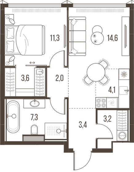 79,7 м², 2-комнатная квартира 50 848 600 ₽ - изображение 66