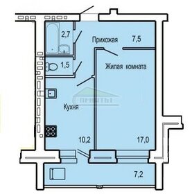 Квартира 42,3 м², 1-комнатная - изображение 1