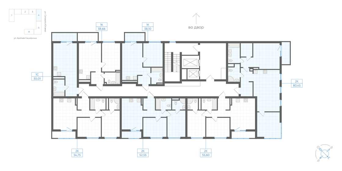 30,2 м², квартира-студия 4 490 000 ₽ - изображение 92