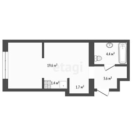 Квартира 30,8 м², студия - изображение 1