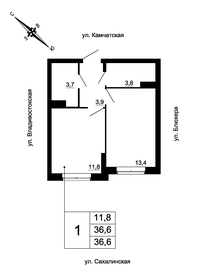 Квартира 36,6 м², 1-комнатная - изображение 1