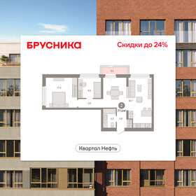 Квартира 77,4 м², 3-комнатная - изображение 1