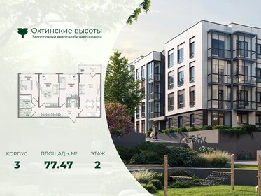 Квартира 77,5 м², 3-комнатная - изображение 1