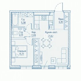 Квартира 47,1 м², 1-комнатная - изображение 1