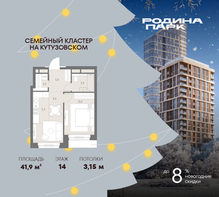 Квартира 41,9 м², 2-комнатная - изображение 1