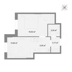 Квартира 41,9 м², 1-комнатная - изображение 4