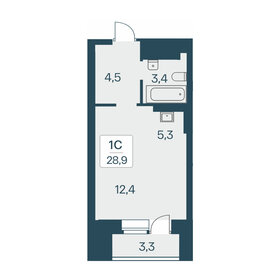 Квартира 28,9 м², студия - изображение 1