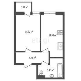 Квартира 41 м², 1-комнатная - изображение 1