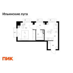Квартира 35,2 м², 1-комнатная - изображение 1