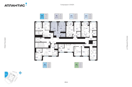 Квартира 39,3 м², 1-комнатная - изображение 2