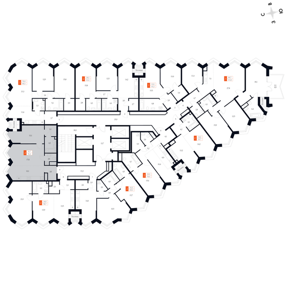 57,7 м², 2-комнатная квартира 15 547 662 ₽ - изображение 50