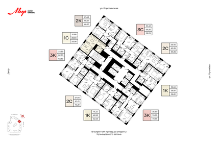 Квартира 28,6 м², 1-комнатная - изображение 2