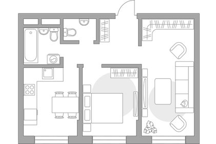 Квартира 49,8 м², 2-комнатная - изображение 1