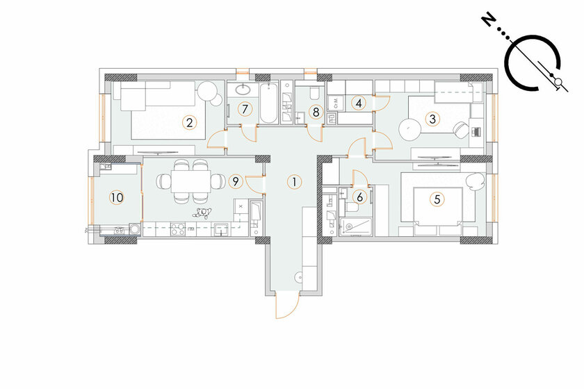 91,4 м², 3-комнатная квартира 5 200 000 ₽ - изображение 66