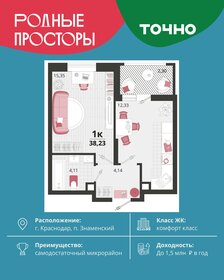 Квартира 38,2 м², 1-комнатная - изображение 1