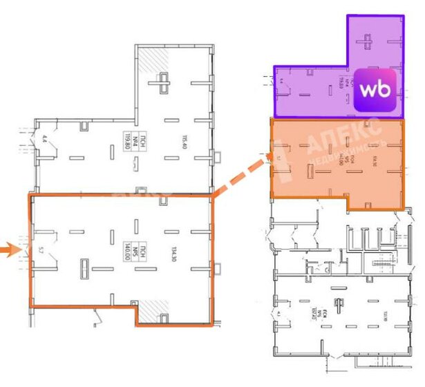 55,9 м², помещение свободного назначения 17 100 000 ₽ - изображение 53