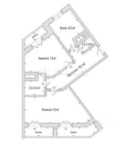 Квартира 56 м², 2-комнатная - изображение 4