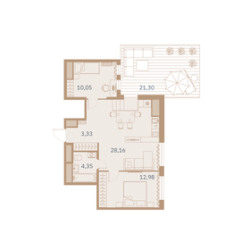 Квартира 64 м², 2-комнатная - изображение 1