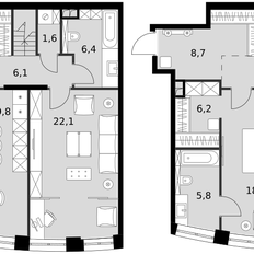 Квартира 139,1 м², 4-комнатная - изображение 2