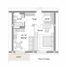 Квартира 53,3 м², 2-комнатная - изображение 1