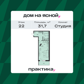 Квартира 31,7 м², студия - изображение 1