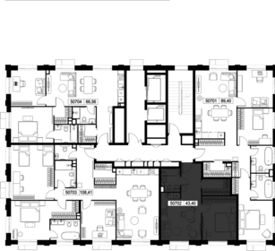 Квартира 43,4 м², 1-комнатная - изображение 2