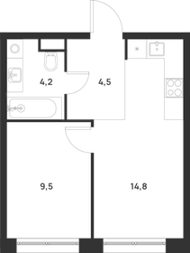 Квартира 33 м², 1-комнатная - изображение 1
